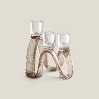 Tulip Bronze Aluminium & Glass Floor Hurricane Small
