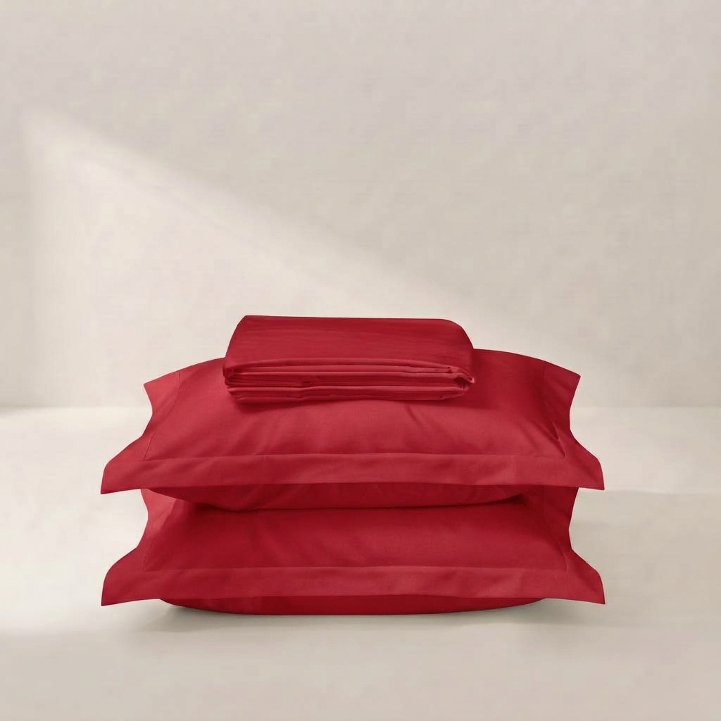 Burgundy Luxury Bed Sheet Set