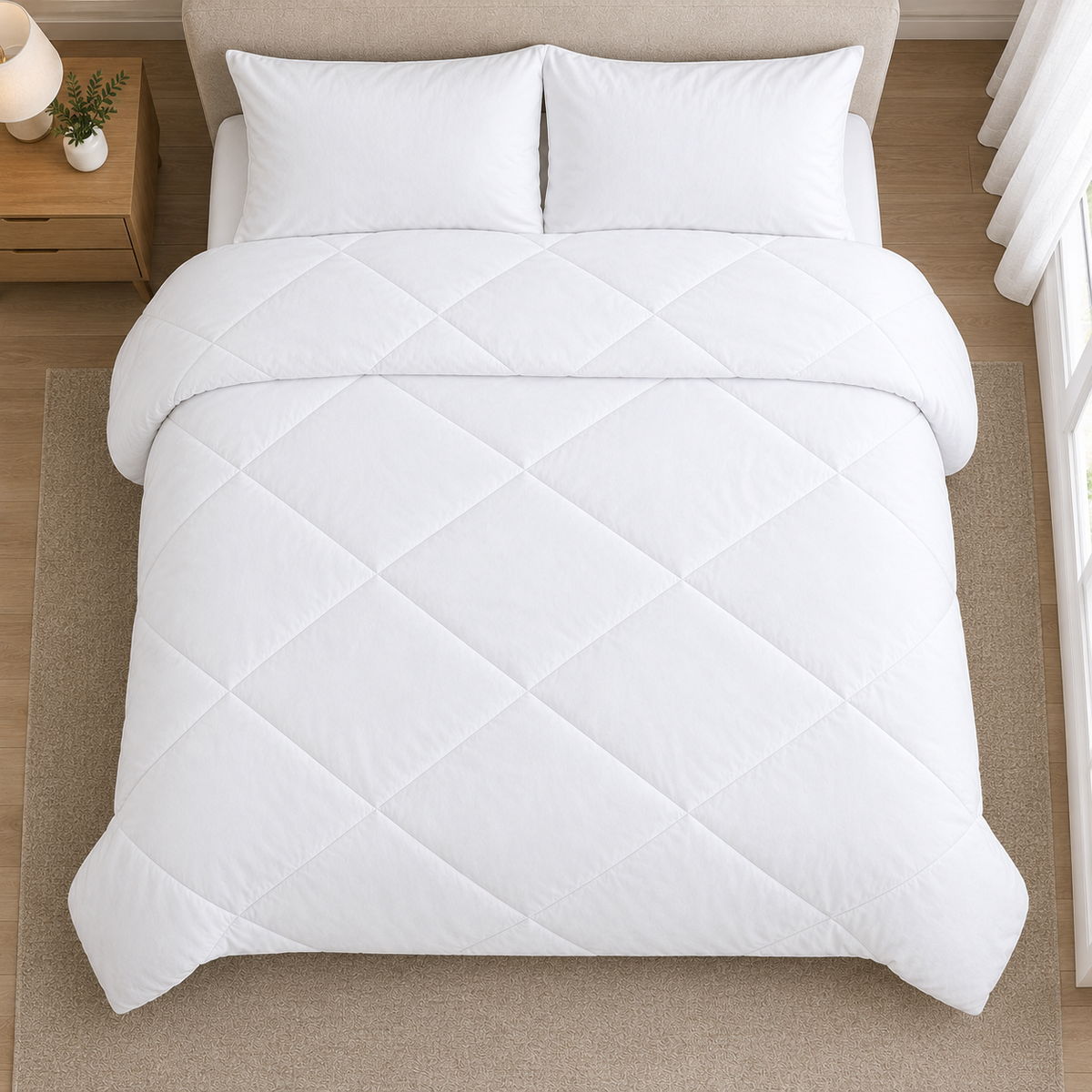 White Summer Comforter 150 GSM