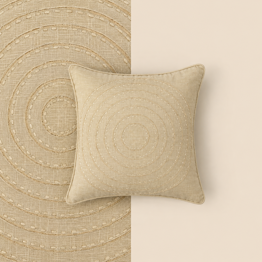 Concentric Ring Cushion Cover