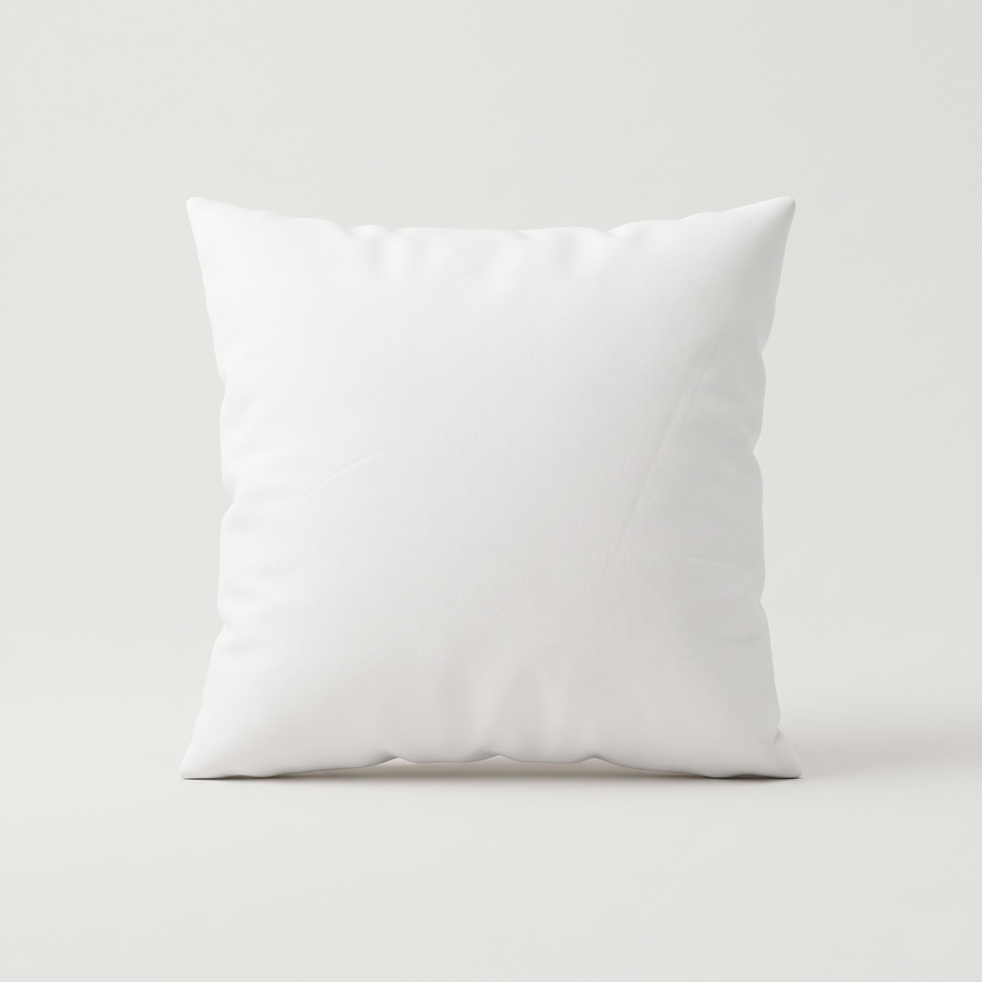 White Cushion Micro Filler – 18 × 18 Inches