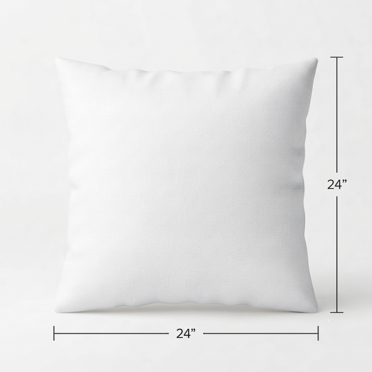 White Cushion Micro Filler – 24 × 24 Inches