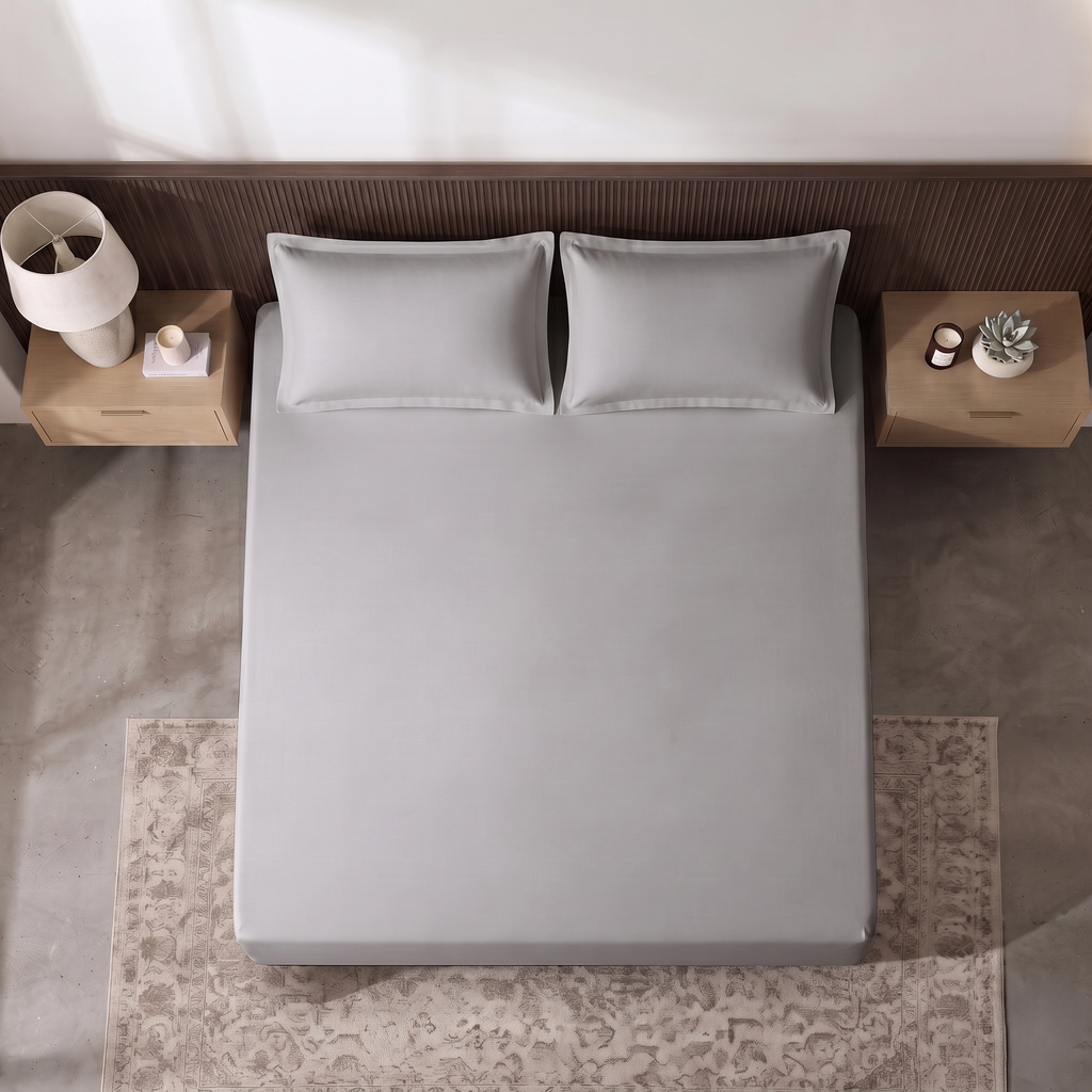 Silver Grey Bed Sheet Set