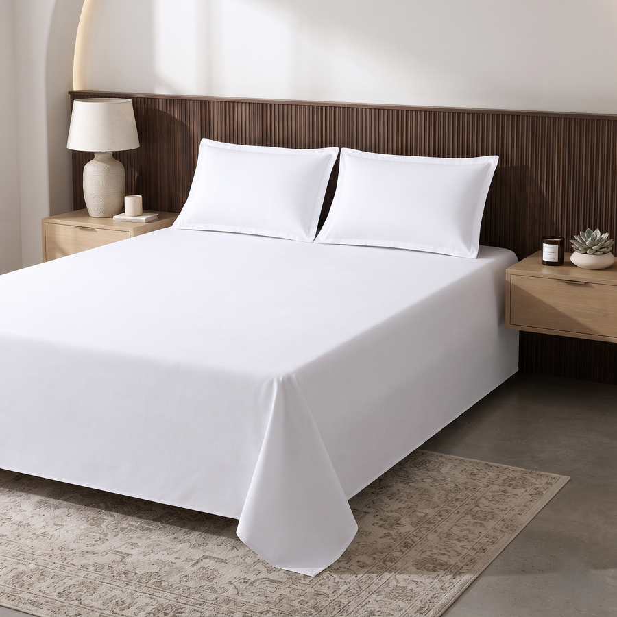 White Luxury Bed Sheet Set