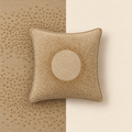 Celestial Sunburst French-Knot Square Cushion