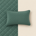 Sage Green Diamond Quilted Lumbar Pillow